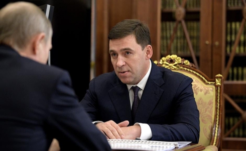 Свердловский губернатор встретился с Владимиром Путиным