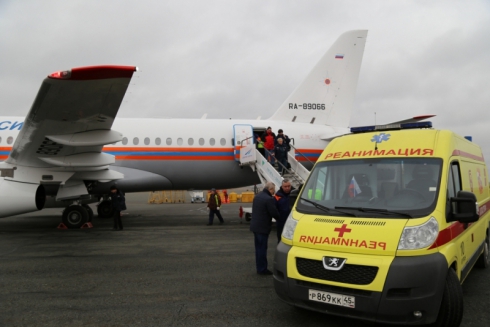 Из Кургана спецборт МЧС доставил тяжелобольную 7-месячную девочку в Нижний Новгород