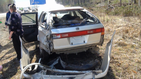 Женщина устроила массовое ДТП на ЕКАД (ФОТО)