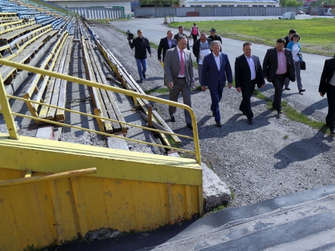 Реконструкцию курганского стадиона «Центральный» планируют закончить к декабрю