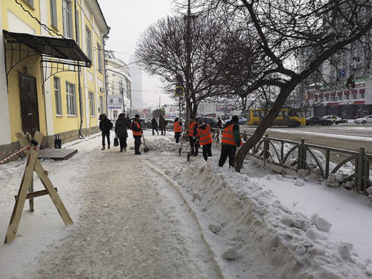 В Екатеринбурге разработаны «инновационные» методы уборки снега с улиц города